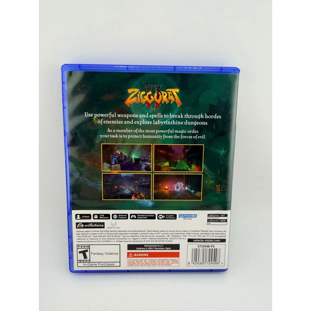 Ziggurat 2 Sony PlayStation 5 PS5 Roguelite FPS Magic Dungeon Crawler Game‎